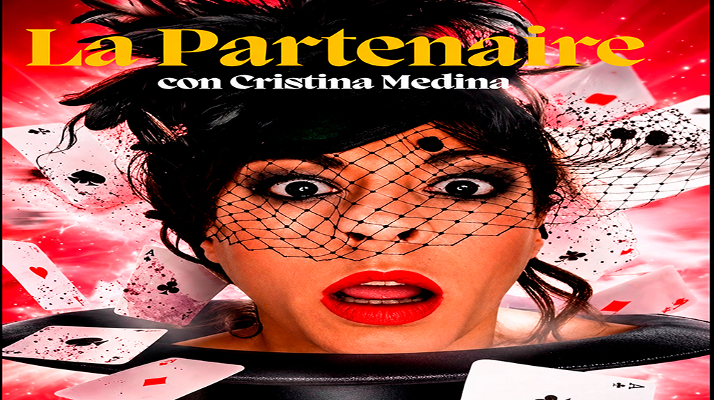 Cartel de La Partenaire, con Cristina Medina