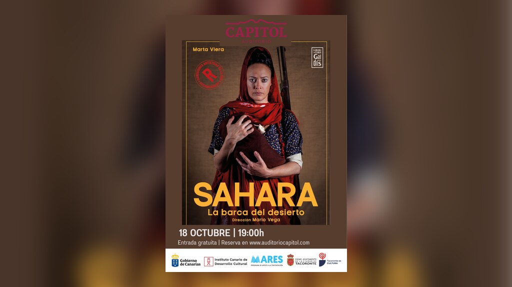 Cartel de Obra "Sahara" de la Compañía una hora menos